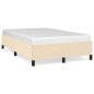 vidaXL Estructura de cama de tela color crema 120x200 cm