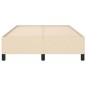 vidaXL Estructura de cama de tela color crema 120x200 cm