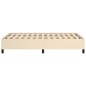 vidaXL Estructura de cama de tela color crema 120x200 cm
