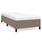 vidaXL Estructura de cama de tela gris taupe 80x200 cm
