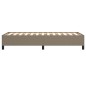 vidaXL Estructura de cama de tela gris taupe 80x200 cm