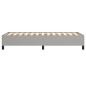 vidaXL Estructura de cama de tela gris claro 90x200 cm