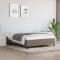 vidaXL Estructura de cama de tela gris taupe 140x190 cm vidaXL Estructura de cama de tela gris taupe 140x190 cm