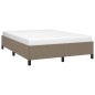 vidaXL Estructura de cama de tela gris taupe 140x190 cm vidaXL Estructura de cama de tela gris taupe 140x190 cm