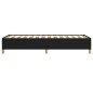 vidaXL Estructura de cama de tela negro 80x200 cm vidaXL Estructura de cama de tela negro 80x200 cm