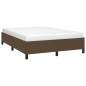 vidaXL Estructura de cama de tela marrón 140x200 cm