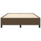 vidaXL Estructura de cama de tela marrón 140x200 cm