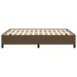 vidaXL Estructura de cama de tela marrón 140x200 cm