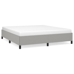vidaXL Estructura de cama tela gris claro 160x200 cm