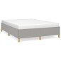 vidaXL Estructura de cama de tela gris claro 140x200 cm vidaXL Estructura de cama de tela gris claro 140x200 cm