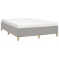 vidaXL Estructura de cama de tela gris claro 140x200 cm vidaXL Estructura de cama de tela gris claro 140x200 cm