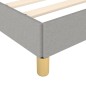 vidaXL Estructura de cama de tela gris claro 140x200 cm vidaXL Estructura de cama de tela gris claro 140x200 cm