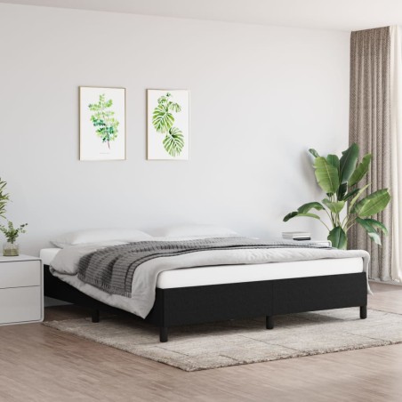vidaXL Estructura de cama de tela gris claro 160x200 cm