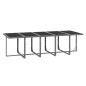 vidaXL Set comedor jardín 11 pzas con cojines ratán sintético gris vidaXL Set comedor jardín 11 pzas con cojines ratán sintético gris