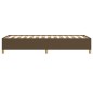 vidaXL Estructura de cama de tela marrón 100x200 cm vidaXL Estructura de cama de tela marrón 100x200 cm