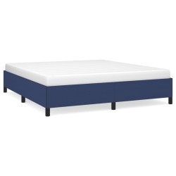 vidaXL Estructura de cama tela azul 180x200 cm