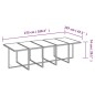 vidaXL Set comedor jardín 11 pzas con cojines ratán sintético gris vidaXL Set comedor jardín 11 pzas con cojines ratán sintético gris