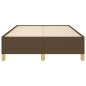 vidaXL Estructura de cama de tela marrón oscuro 120x200 cm vidaXL Estructura de cama de tela marrón oscuro 120x200 cm