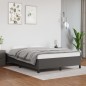 vidaXL Estructura de cama de cuero sintético gris 140x190 cm vidaXL Estructura de cama de cuero sintético gris 140x190 cm