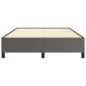 vidaXL Estructura de cama de cuero sintético gris 140x190 cm vidaXL Estructura de cama de cuero sintético gris 140x190 cm