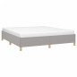 vidaXL Estructura de cama tela gris claro 160x200 cm vidaXL Estructura de cama tela gris claro 160x200 cm