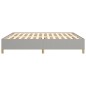vidaXL Estructura de cama tela gris claro 160x200 cm vidaXL Estructura de cama tela gris claro 160x200 cm