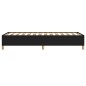 vidaXL Estructura de cama de tela negro 90x190 cm vidaXL Estructura de cama de tela negro 90x190 cm