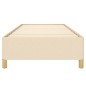 vidaXL Estructura de cama de tela color crema 100x200 cm vidaXL Estructura de cama de tela color crema 100x200 cm