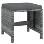 vidaXL Set comedor jardín 15 pzas y cojines ratán sintético gris vidaXL Set comedor jardín 15 pzas y cojines ratán sintético gris