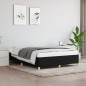 vidaXL Estructura de cama de tela negra 140x200 cm vidaXL Estructura de cama de tela negra 140x200 cm