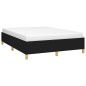 vidaXL Estructura de cama de tela negra 140x200 cm vidaXL Estructura de cama de tela negra 140x200 cm