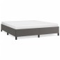 vidaXL Estructura de cama de cuero sintético gris 160x200 cm vidaXL Estructura de cama de cuero sintético gris 160x200 cm