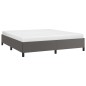 vidaXL Estructura de cama de cuero sintético gris 160x200 cm vidaXL Estructura de cama de cuero sintético gris 160x200 cm