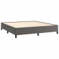 vidaXL Estructura de cama de cuero sintético gris 160x200 cm vidaXL Estructura de cama de cuero sintético gris 160x200 cm