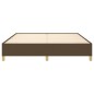 vidaXL Estructura de cama tela marrón oscuro 180x200 cm vidaXL Estructura de cama tela marrón oscuro 180x200 cm