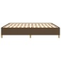 vidaXL Estructura de cama tela marrón oscuro 180x200 cm vidaXL Estructura de cama tela marrón oscuro 180x200 cm