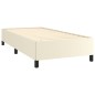 vidaXL Estructura de cama cuero sintético color crema 90x190 cm vidaXL Estructura de cama cuero sintético color crema 90x190 cm