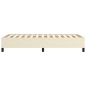 vidaXL Estructura de cama de cuero sintético color crema 100x200 cm vidaXL Estructura de cama de cuero sintético color crema 100x200 cm