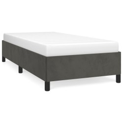 vidaXL Estructura de cama de terciopelo gris oscuro 100x200 cm