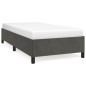 vidaXL Estructura de cama de terciopelo gris oscuro 100x200 cm vidaXL Estructura de cama de terciopelo gris oscuro 100x200 cm