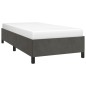 vidaXL Estructura de cama de terciopelo gris oscuro 100x200 cm vidaXL Estructura de cama de terciopelo gris oscuro 100x200 cm