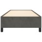 vidaXL Estructura de cama de terciopelo gris oscuro 100x200 cm vidaXL Estructura de cama de terciopelo gris oscuro 100x200 cm
