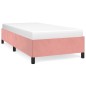 vidaXL Estructura de cama de terciopelo rosa 100x200 cm vidaXL Estructura de cama de terciopelo rosa 100x200 cm