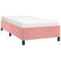 vidaXL Estructura de cama de terciopelo rosa 100x200 cm vidaXL Estructura de cama de terciopelo rosa 100x200 cm