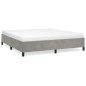 vidaXL Estructura de cama de terciopelo gris claro 160x200 cm vidaXL Estructura de cama de terciopelo gris claro 160x200 cm