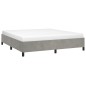 vidaXL Estructura de cama de terciopelo gris claro 160x200 cm vidaXL Estructura de cama de terciopelo gris claro 160x200 cm
