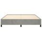vidaXL Estructura de cama de terciopelo gris claro 160x200 cm vidaXL Estructura de cama de terciopelo gris claro 160x200 cm