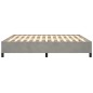 vidaXL Estructura de cama de terciopelo gris claro 160x200 cm vidaXL Estructura de cama de terciopelo gris claro 160x200 cm