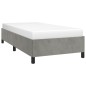 vidaXL Estructura de cama de terciopelo gris claro 90x190 cm vidaXL Estructura de cama de terciopelo gris claro 90x190 cm