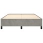 vidaXL Estructura de cama de terciopelo gris claro 140x190 cm vidaXL Estructura de cama de terciopelo gris claro 140x190 cm